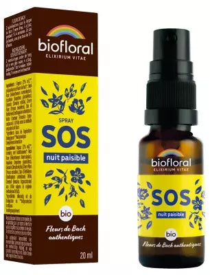 Biofloral Bach Flowers Sos Spray Peaceful Night Organic 20 Ml