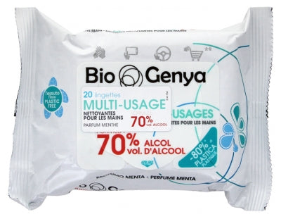 Biogenya 20 Multi-Purpose Wipes 70% Vol. Of Alcohol