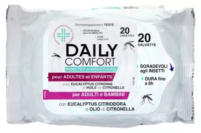 Biogenya Daily Comfort Anti-Insects & Mosquitoes 20 Wipes