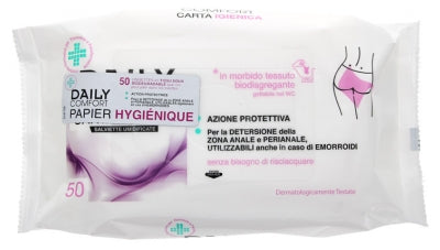 Biogenya Daily Comfort Hygienic Paper Wipes 50 Wipes