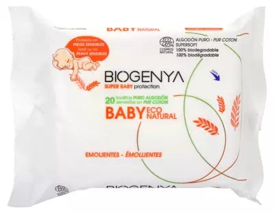 Biogenya Pure Cotton Baby Wipes 20 Wipes