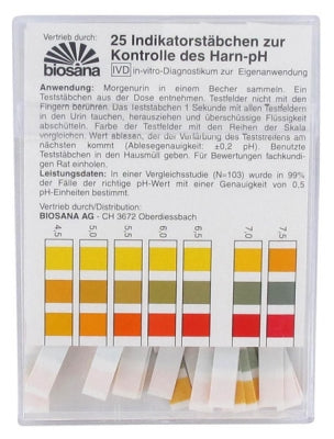 Biosana Control Straps Of Urinary Ph 25 Straps