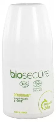 Biosecure Aloe Vera Peach Organic Deodorant 50Ml