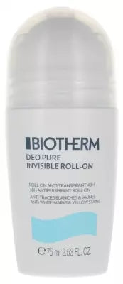 Biotherm Deo Pure Invisible 48H Antiperspirant Roll-On 75Ml
