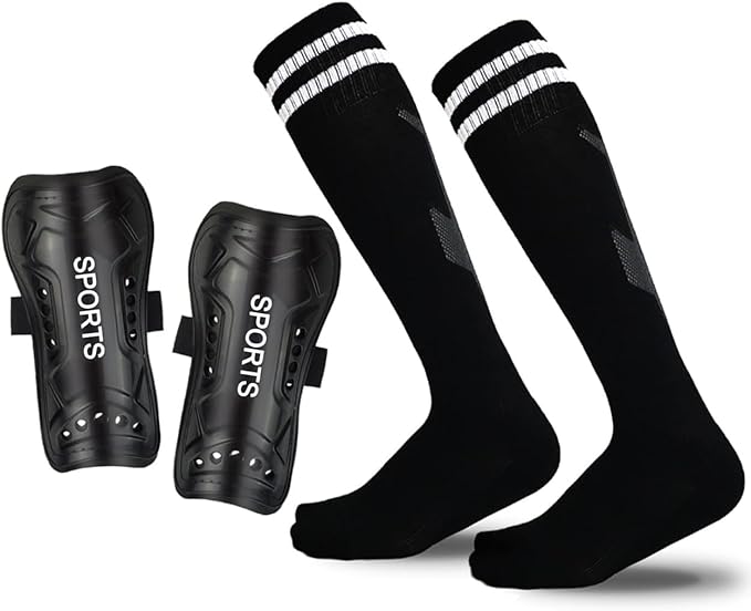 Kids Soccer Shin Guards with Socks - Youth Shin Pads for Ages 9-15