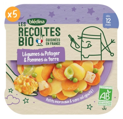 Blédina Les Récoltes Bio Légumes Du Potager & Pommes De Terre Dès 12 Mois Bio 230 G