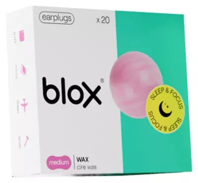 Blox Earplugs Natural Wax 20 Units