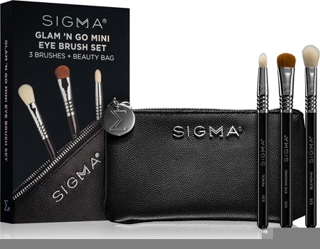 Sigma Beauty Brush Set Glam N Go Brush Set With A Pouch