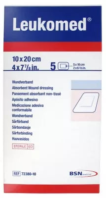 Essity Leukomed 5 Non-Woven Absorbent Dressings 10 X 20Cm