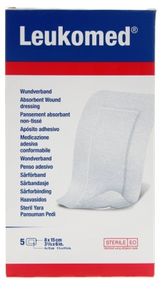 Essity Leukomed 5 Non-Woven Absorbent Dressings 8 X 15Cm