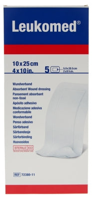 Essity Leukomed 5 Non-Woven Absorbent Dressings 10 X 25Cm