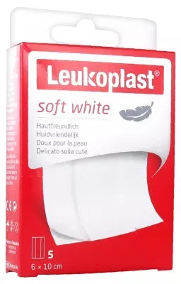 Essity Leukoplast Soft White 5 Dressings 6 X 10Cm