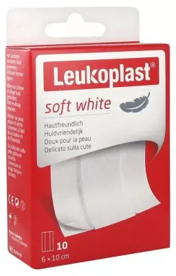 Essity Leukoplast Soft White 10 Dressings 6 X 10Cm