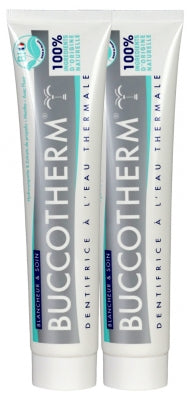 Buccotherm Toothpaste With Thermal Water Whitening And Care Orrganic 2 X 75Ml