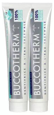 Buccotherm Toothpaste With Thermal Water Whitening And Care Orrganic 2 X 75Ml