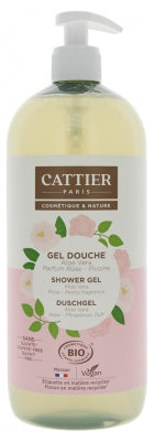 Cattier Aloe Vera Rose Peony Organic Shower Gel 1 L