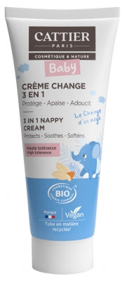 Cattier Baby 3-In-1 Change Cream Organic 75Ml