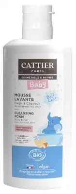 Cattier Baby Cleansing Foam Body & Hair Organic 150Ml