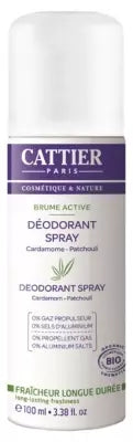 Cattier Brume Active Deodorant Spray 100Ml