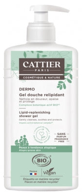 Cattier Dermo Lipid-Replenishing Shower Gel Organic 500Ml