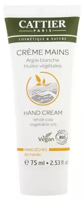 Cattier Dry Hands Cream Organic 75Ml