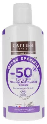 Cattier Face Cleansing Foam Organic 2 X 150Ml