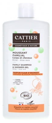 Cattier Family Shampoo And Shower Gel Orange Blossom Fragrance 500Ml