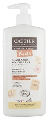 Cattier Kids Shampoo & Shower Gel Marshmallow Flower Fragrance Organic 500Ml