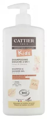 Cattier Kids Shampoo & Shower Gel Marshmallow Flower Fragrance Organic 500Ml