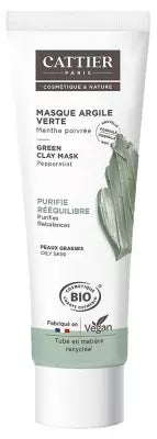 Cattier Organic Green Clay Mask Oily Skin 100Ml