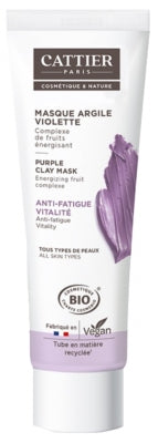 Cattier Purple Clay Mask All Skin Types Organic 100Ml