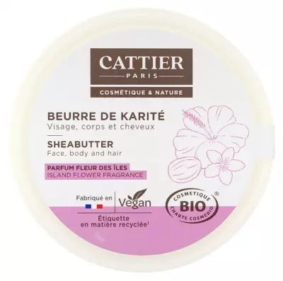 Cattier Shea Butter Island Flower Fragrance Organic 100G