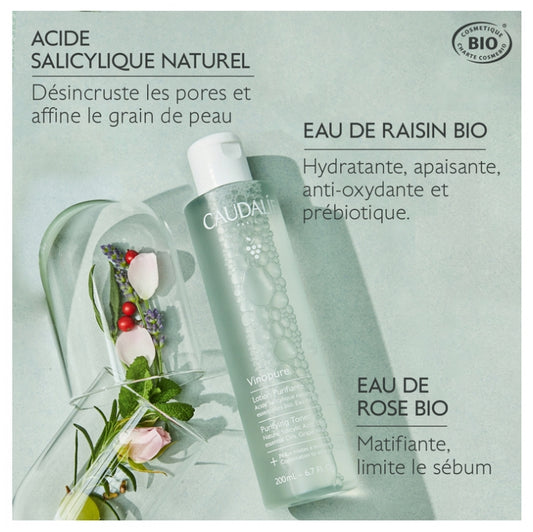 Caudalie Vinopure Purifying Toner Organic 200Ml