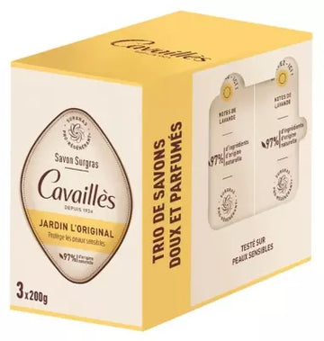 Cavaillès Jardin L'Original Surgras Soap 3 X 200 Gr