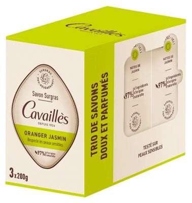 Cavaillès Surgras Orange Jasmine Soap 3 X 200 Gr