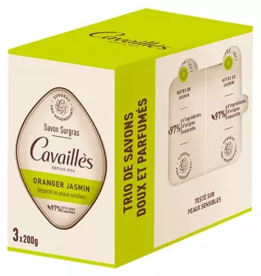 Cavaillès Surgras Orange Jasmine Soap 3 X 200 Gr