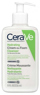 Cerave Hydrating Cream-To-Foam Cleanser Face 473Ml