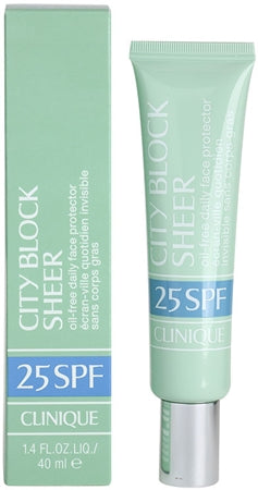Clinique City Block™ Sheer Oil-Free Daily Face Protector Spf 25 Protective Face Cream Spf 25