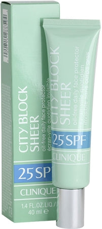 Clinique City Block™ Sheer Oil-Free Daily Face Protector Spf 25 Protective Face Cream Spf 25 