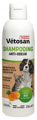 Clément Thékan Vétosan Shampoing Anti Odeurs Chiens Et Chats Bio 200 Ml