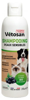 Clément Thékan Vétosan Organic Sensitive Skin Shampoo For Cats And Dogs 200 Ml