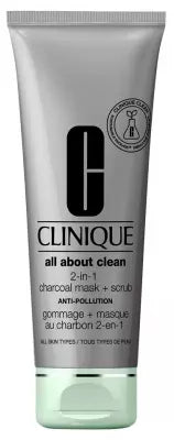 Clinique Anti-Pollution 2In1 Charcoal Mask + Scrub 100Ml