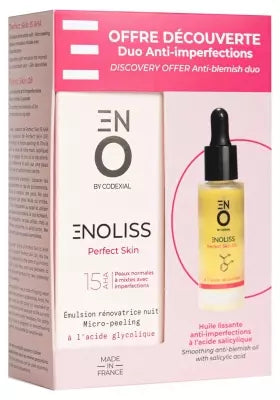 Codexial Enoliss Perfect Skin 15 Aha Night Micro-Peeling Regenerating Emulsion 30Ml + Perfect Skin Oil 20Ml