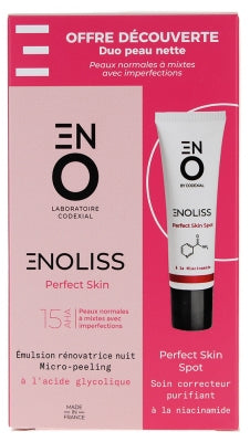 Codexial Enoliss Perfect Skin 15 Aha Renovating Night Micro-Peeling Emulsion 30 Ml + Purifying Corrective Care 30 Ml