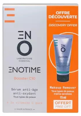 Codexial Enotime Sérum Booster C10 15 Ml + Makeup Remover 15 Ml Offered