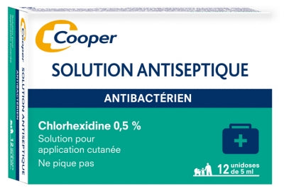 Cooper Antiseptic Solution Chlorhexidine 0.5% 12 X 5Ml