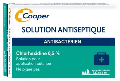 Cooper Antiseptic Solution Chlorhexidine 0.5% 12 X 5Ml