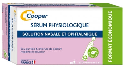 Cooper Physiological Saline Solution 40 Unidoses Of 5 Ml