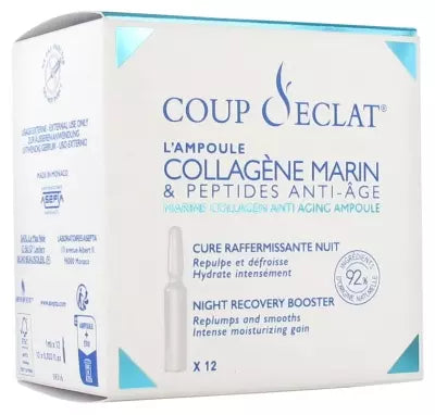 Coup D'Éclat Anti-Aging Peptides & Marine Collagen 12 Phials