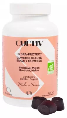 Cultiv Hydra-Protect Gummies Organic Beauty 60 Gummies (To Consume Preferably Before The End Of 07/2024)